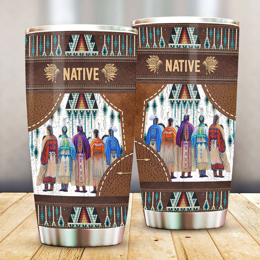 WelcomeNative Native Woman Tumbler, 3D Tumbler, All Over Print Tumbler, Native American