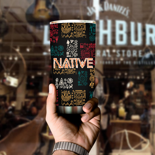 WelcomeNative Native Tumbler, 3D Tumbler, All Over Print Tumbler, Native American