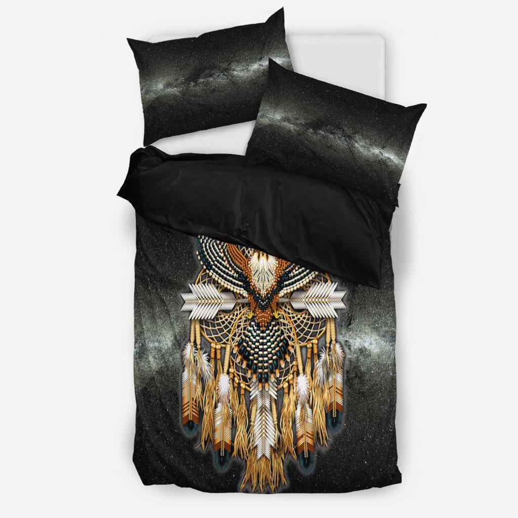 WelcomeNative Galaxy Eagle Native Patterns Bedding Set, 3D Bedding Set, All Over Print, Native American