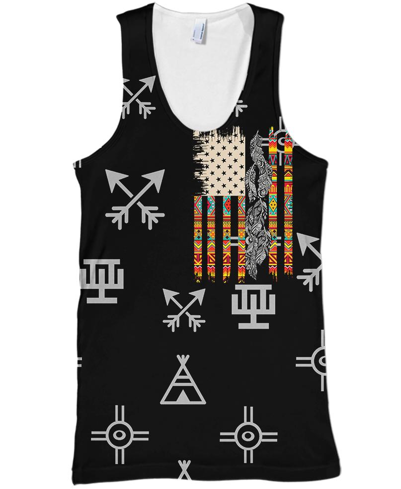 WelcomeNative Native Flag 3D Hoodie, All Over Print Hoodie, Native American