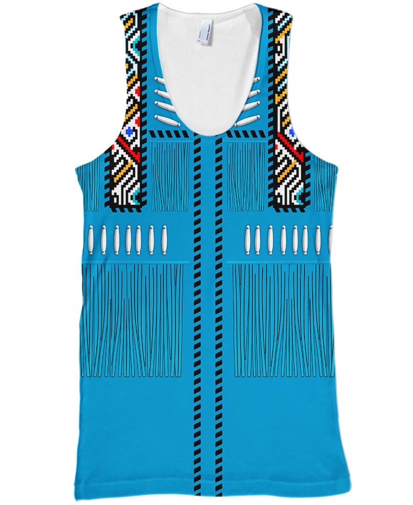 WelcomeNative Blue Native 3D Hoodie, All Over Print Hoodie, Native American