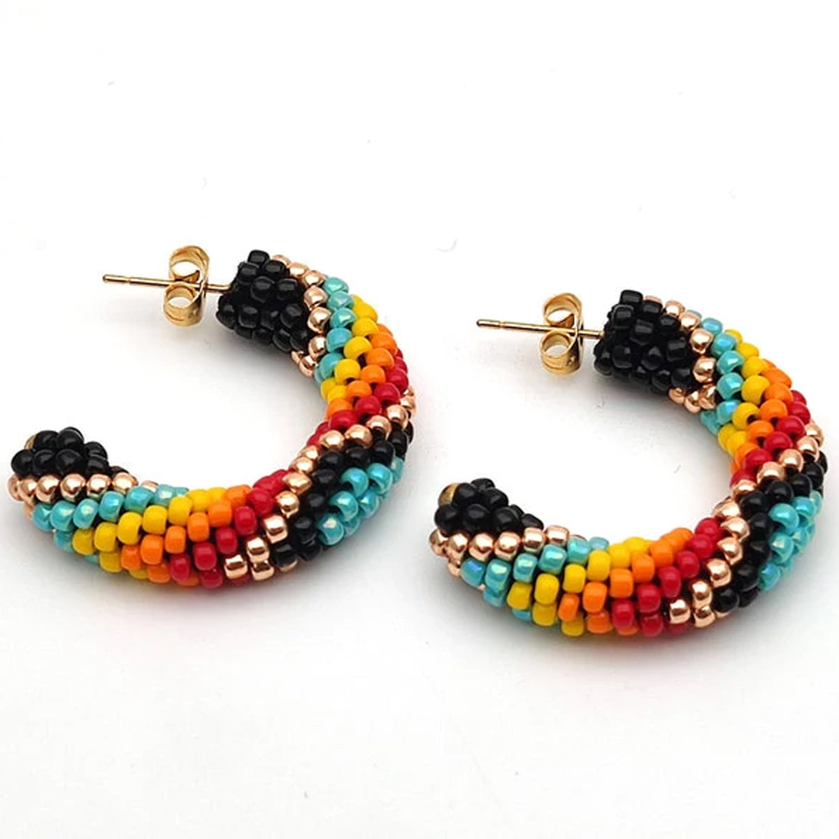 WelcomeNative Handmade Small Seed Bead Earrings