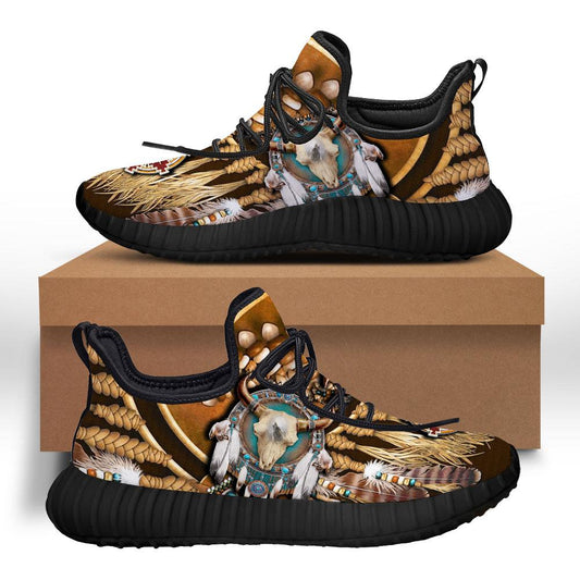 WelcomeNative Buffalo Feather Shoes, 3D Shoes, All Over Print Shoes