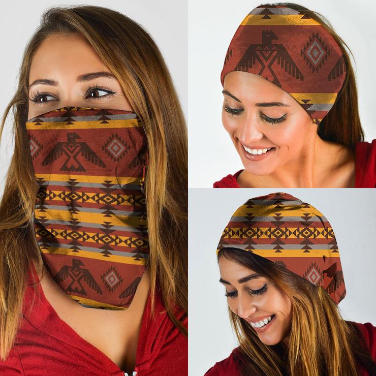 WelcomeNative Native American Pattern Bandana Face Mask, Neck Gaiter #29