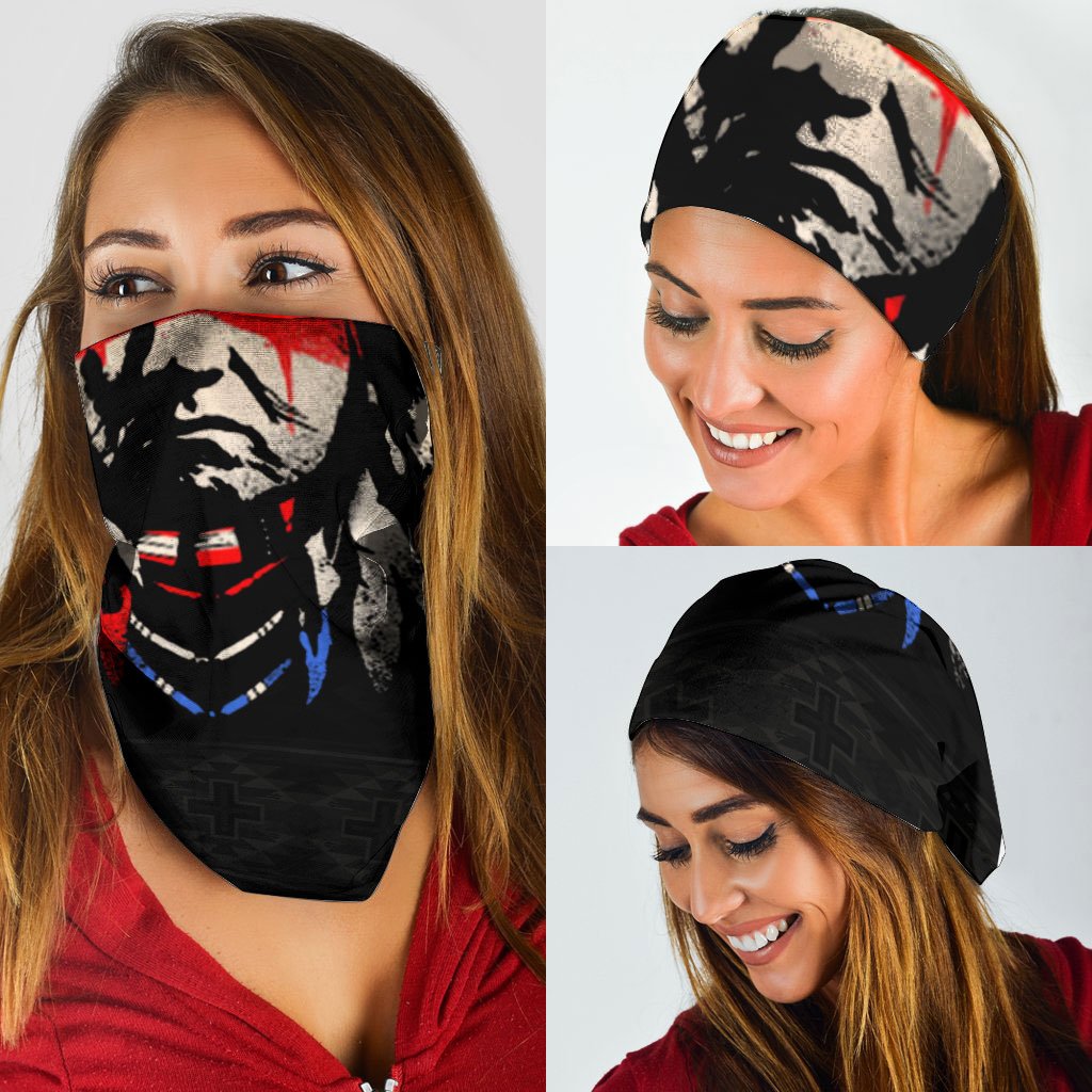 Welcomenatives Chief Head Bandana Face Mask, Neck Gaiter #06
