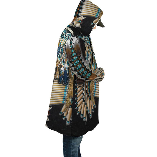 WelcomeNative Blue Eagle Native 3D Dream Cloak, All Over Print Dream Cloak, Native American