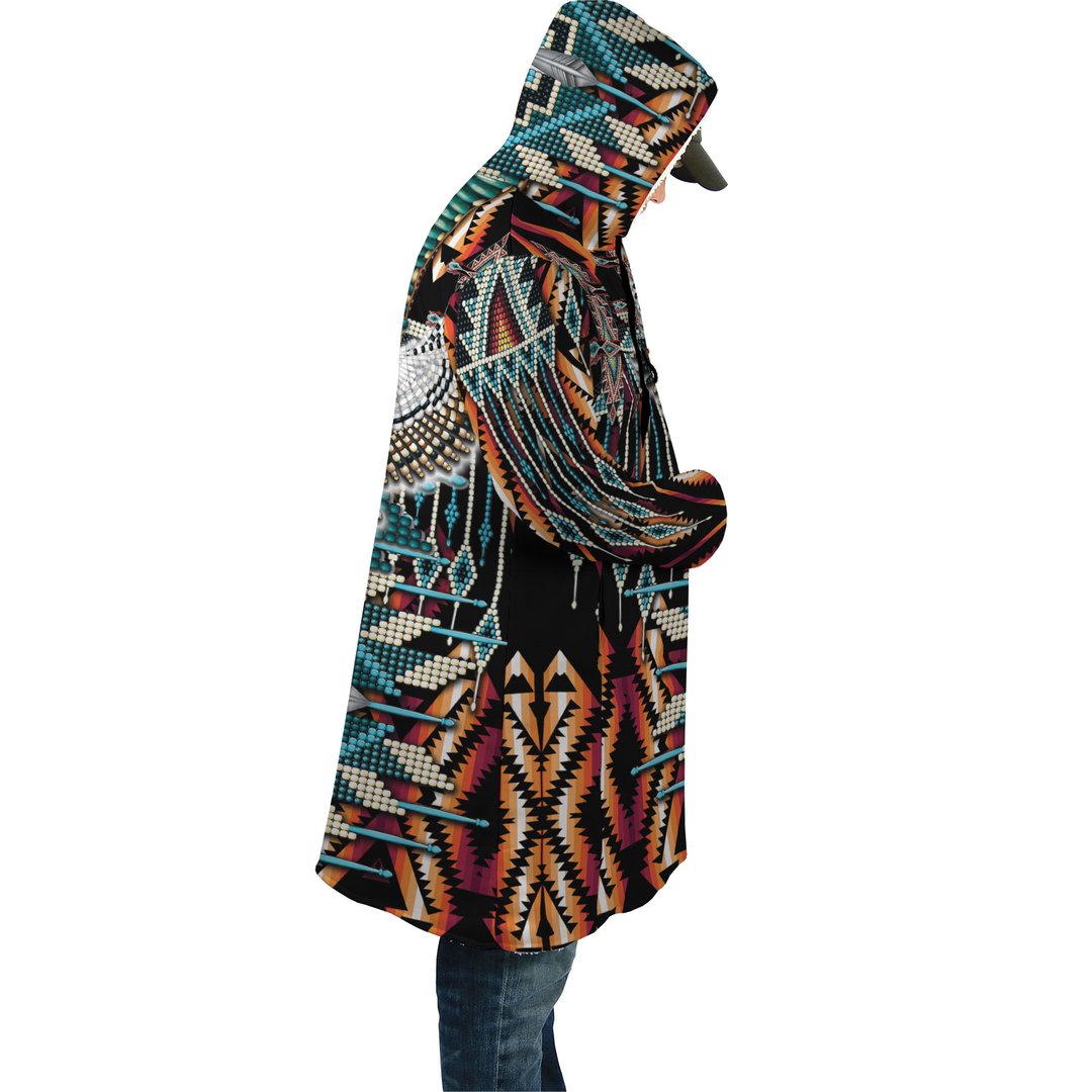 WelcomeNative Owl Abtract Native 3D Dream Cloak, All Over Print Dream Cloak, Native American