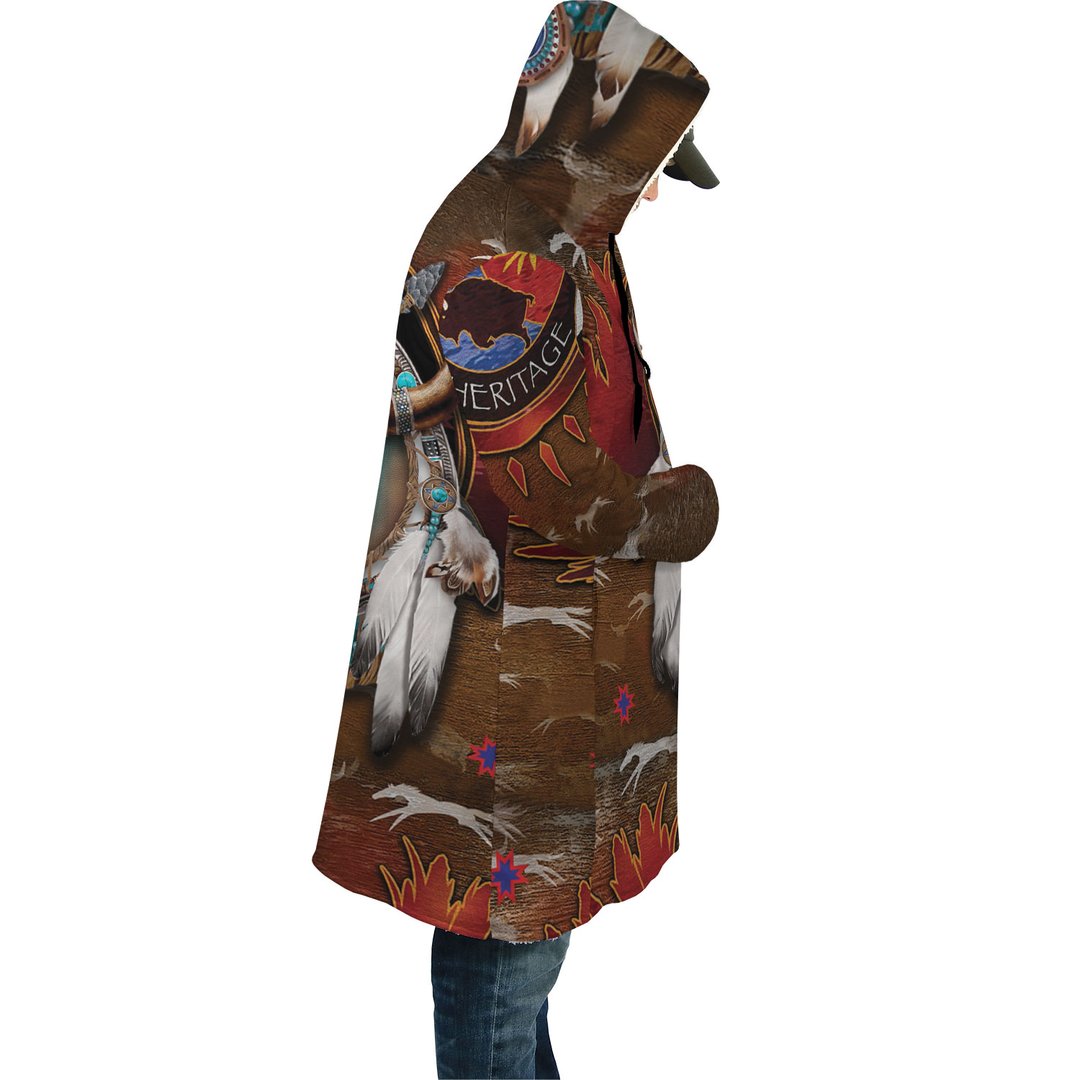 WelcomeNative Brown Buffalo Native 3D Dream Cloak, All Over Print Dream Cloak, Native American