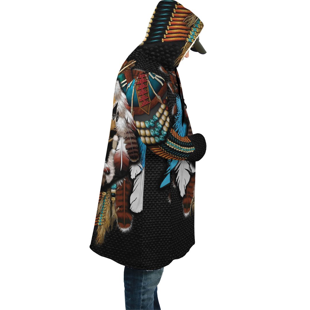 WelcomeNative Bear Feather 3D Dream Cloak, All Over Print Dream Cloak, Native American