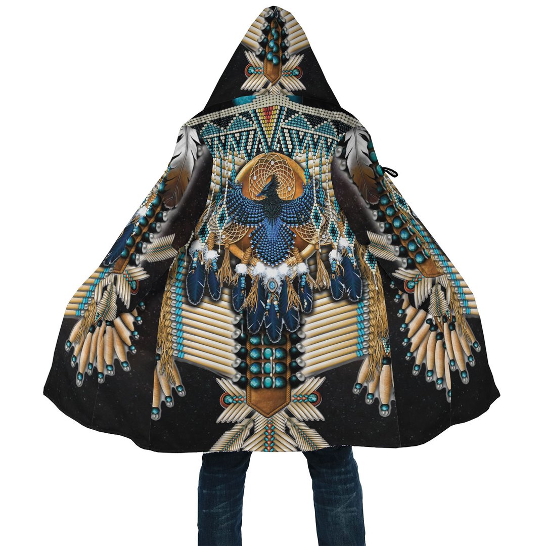 WelcomeNative Blue Eagle Native 3D Dream Cloak, All Over Print Dream Cloak, Native American