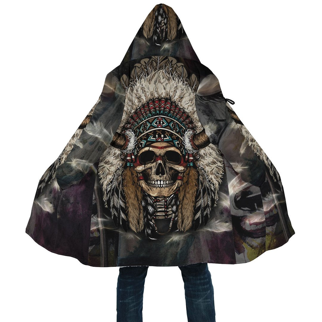 WelcomeNative Skull Native 3D Dream Cloak, All Over Print Dream Cloak, Native American