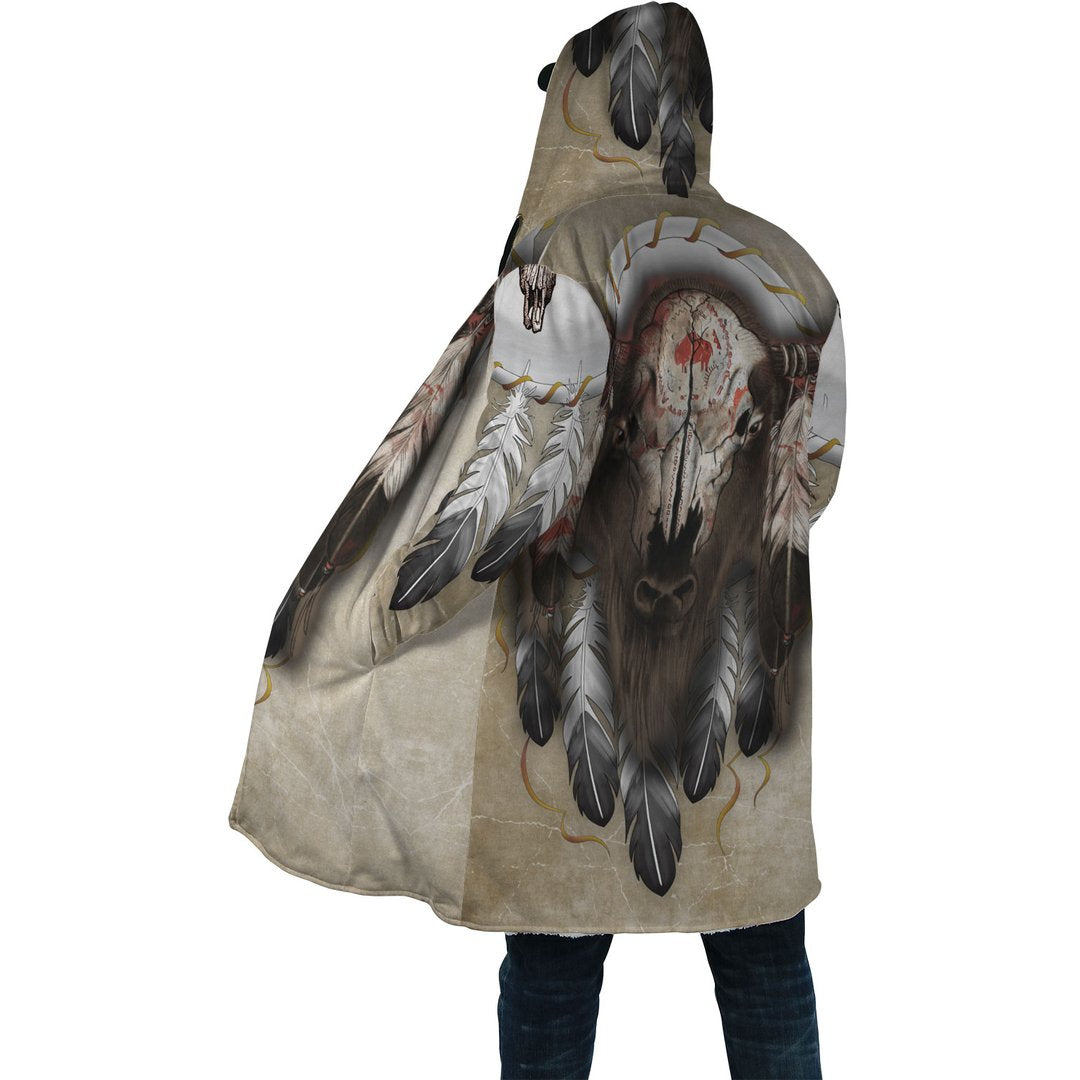 WelcomeNative Buffalo Feather Native 3D Dream Cloak, All Over Print Dream Cloak, Native American