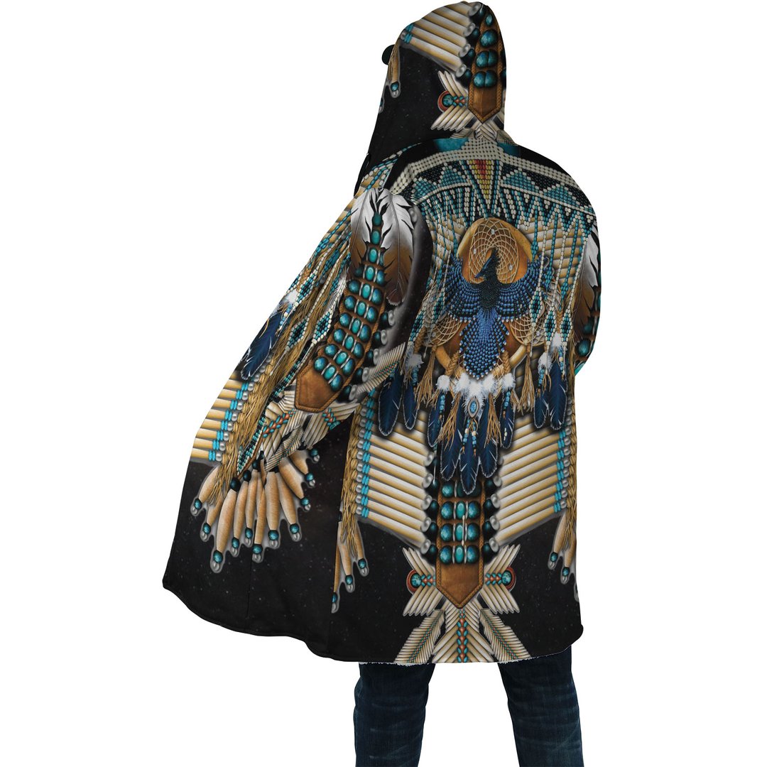 WelcomeNative Blue Eagle Native 3D Dream Cloak, All Over Print Dream Cloak, Native American