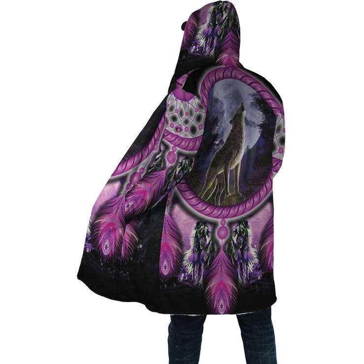 WelcomeNative Wolf Power 3D Dream Cloak, All Over Print Dream Cloak, Native American