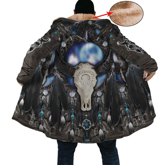 WelcomeNative Galaxy Buffalo Native 3D Dream Cloak, All Over Print Dream Cloak, Native American