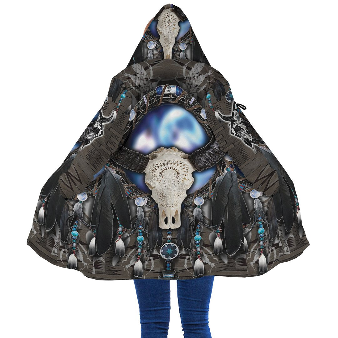 WelcomeNative Galaxy Buffalo Native 3D Dream Cloak, All Over Print Dream Cloak, Native American