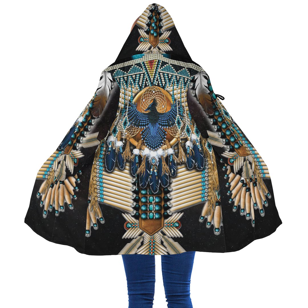 WelcomeNative Blue Eagle Native 3D Dream Cloak, All Over Print Dream Cloak, Native American