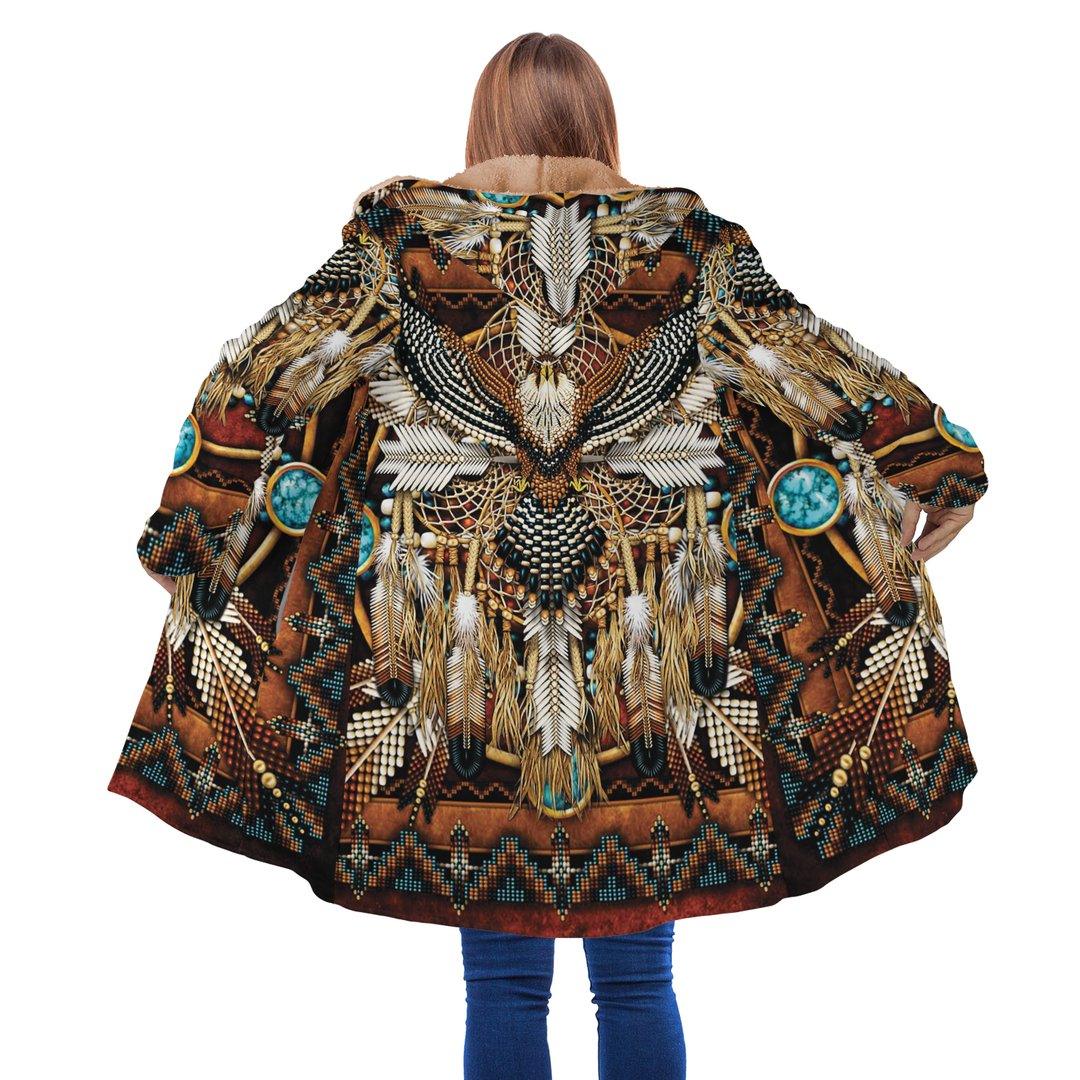 WelcomeNative Amazing Feather Native 3D Dream Cloak, All Over Print Dream Cloak, Native American