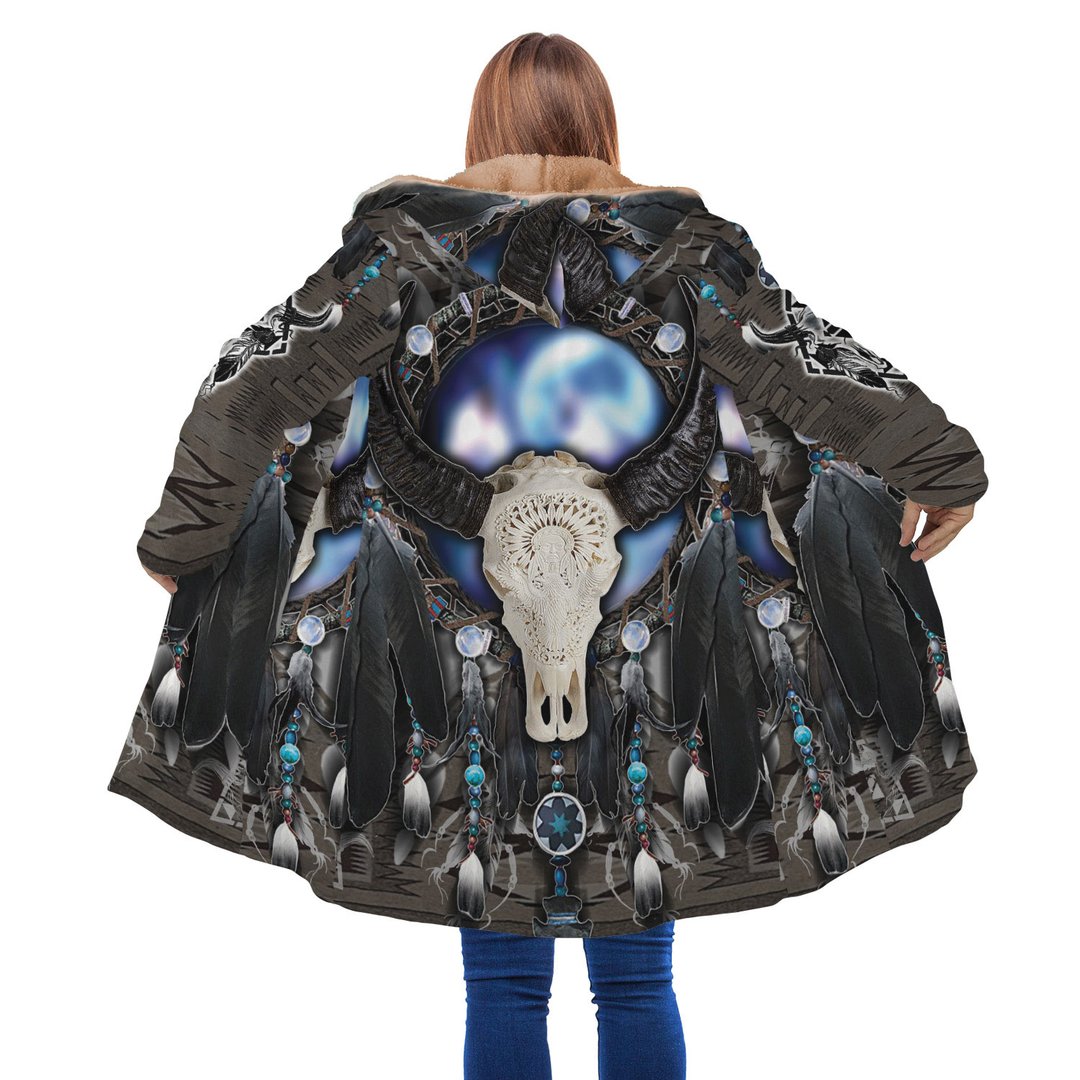 WelcomeNative Galaxy Buffalo Native 3D Dream Cloak, All Over Print Dream Cloak, Native American