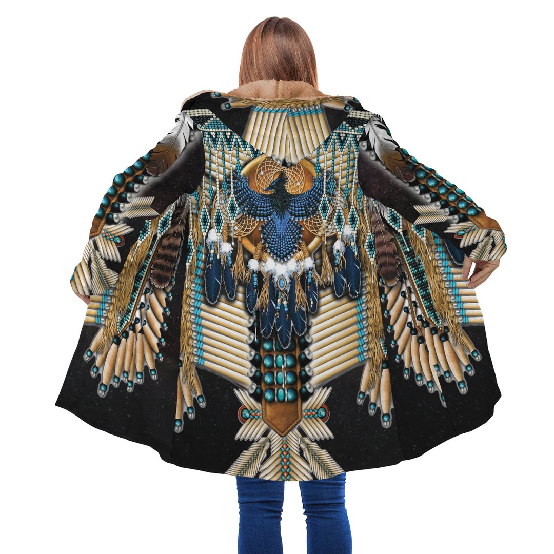 WelcomeNative Blue Eagle Native 3D Dream Cloak, All Over Print Dream Cloak, Native American