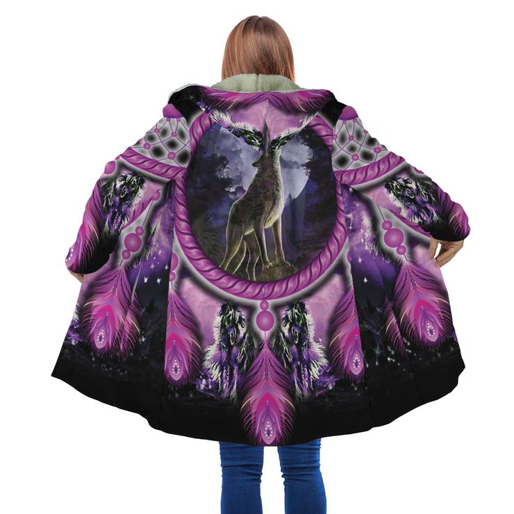 WelcomeNative Wolf Power 3D Dream Cloak, All Over Print Dream Cloak, Native American