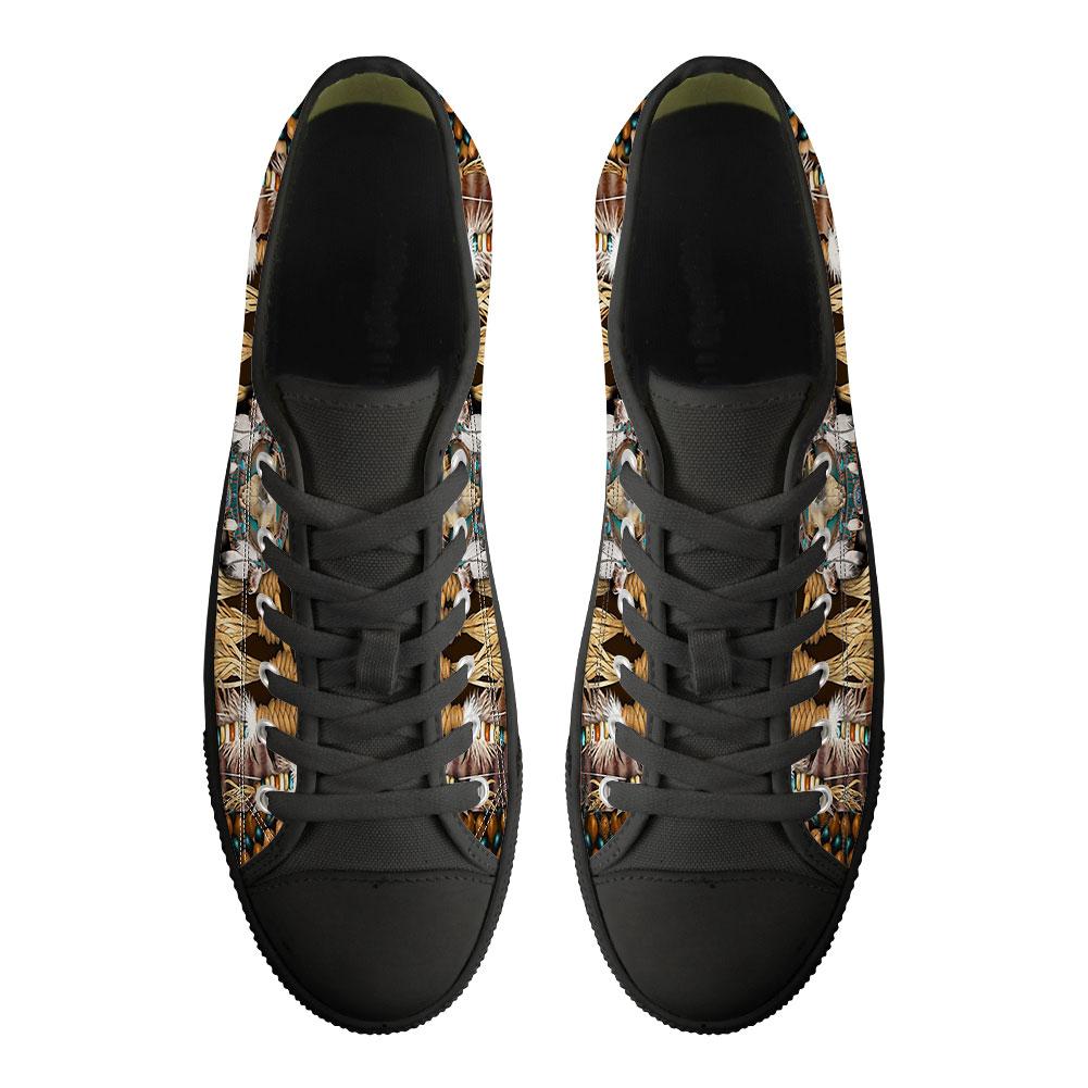 WelcomeNative Buffalo Feather Shoes, 3D Shoes, All Over Print Shoes