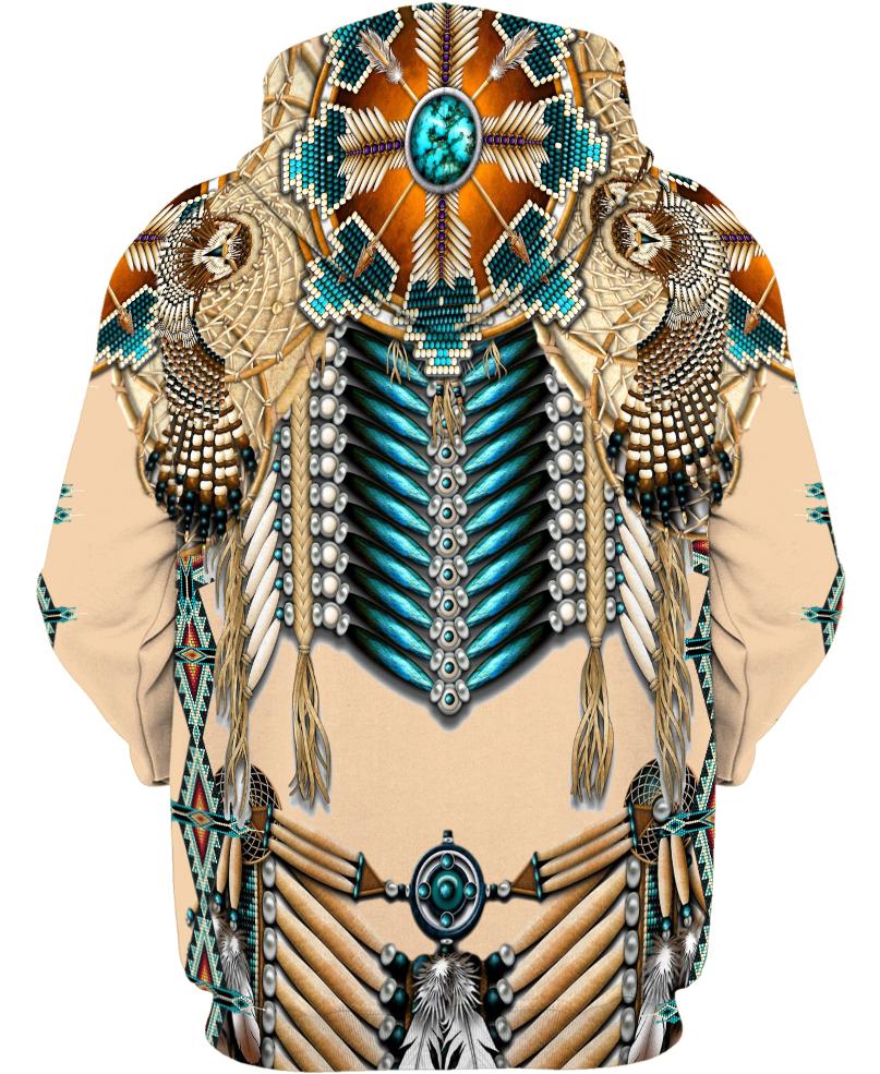 WelcomeNative Border Motifs 3D Hoodie, All Over Print Hoodie, Native American