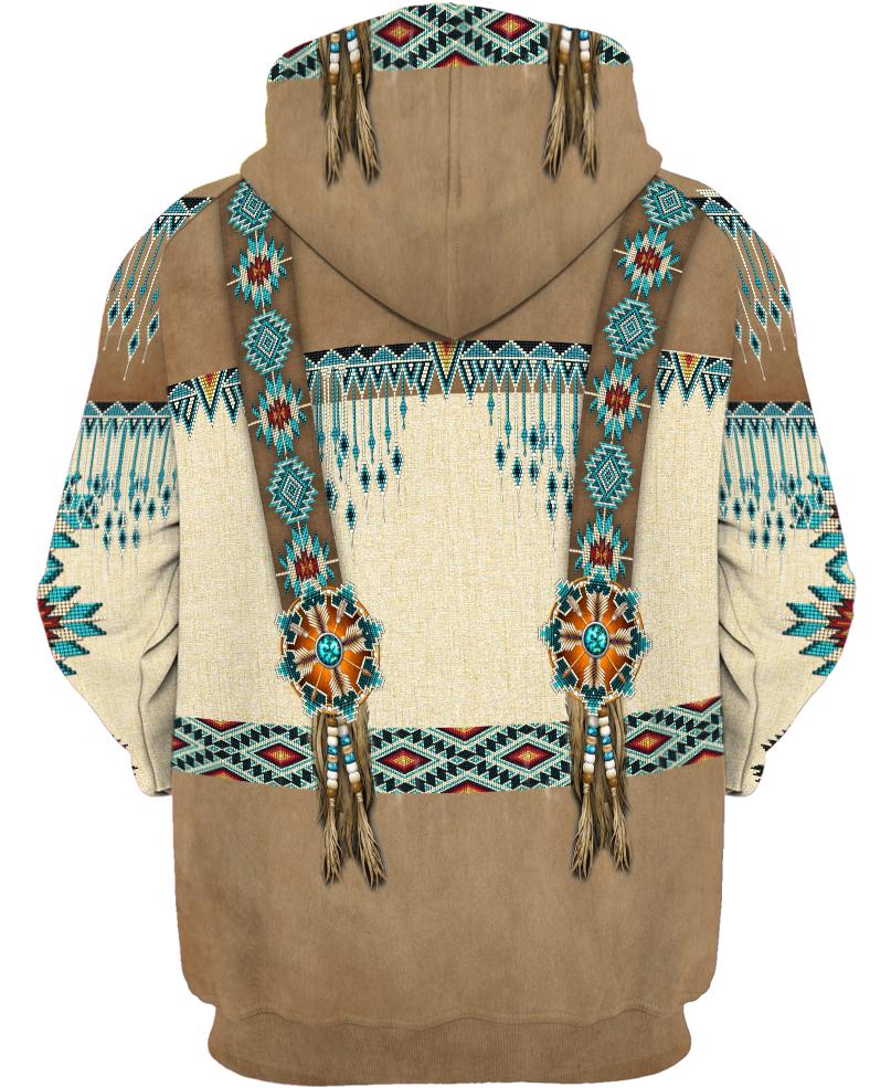 WelcomeNative Native Pattern Beautiful Hoodie, All Over Print Hoodie, Native American