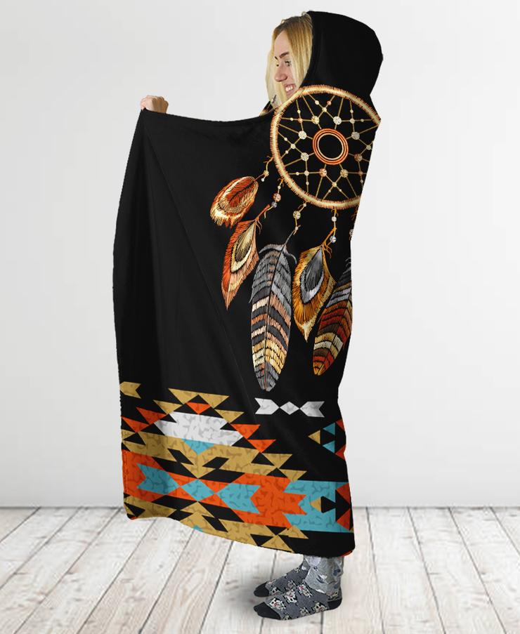 WelcomeNative Dreamcatcher Hooded Blanket, All Over Print, Native American