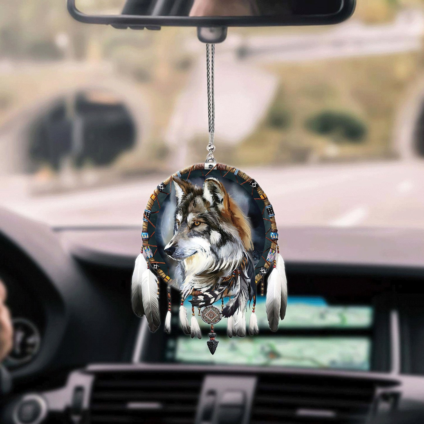 WelcomeNative Native American Unique Design Car Hanging Ornament, 3D Ornament