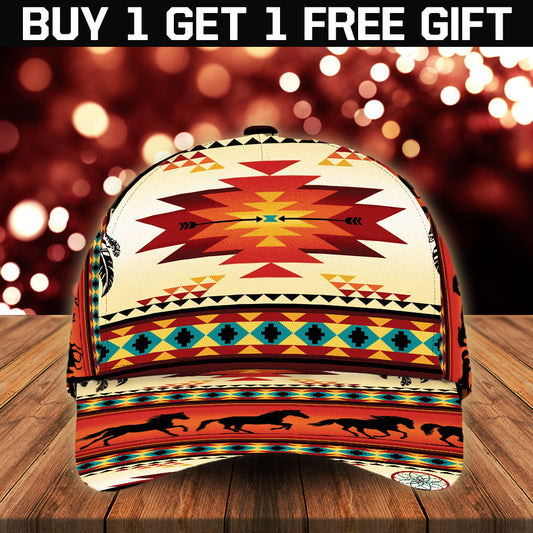 WelcomeNative Native Pattern Cap, 3D Cap , All Over Print Cap