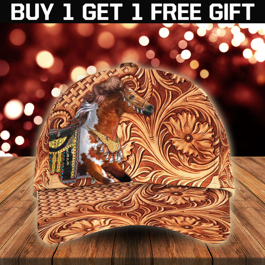 WelcomeNative Native Horse Cap, 3D Cap , All Over Print Cap