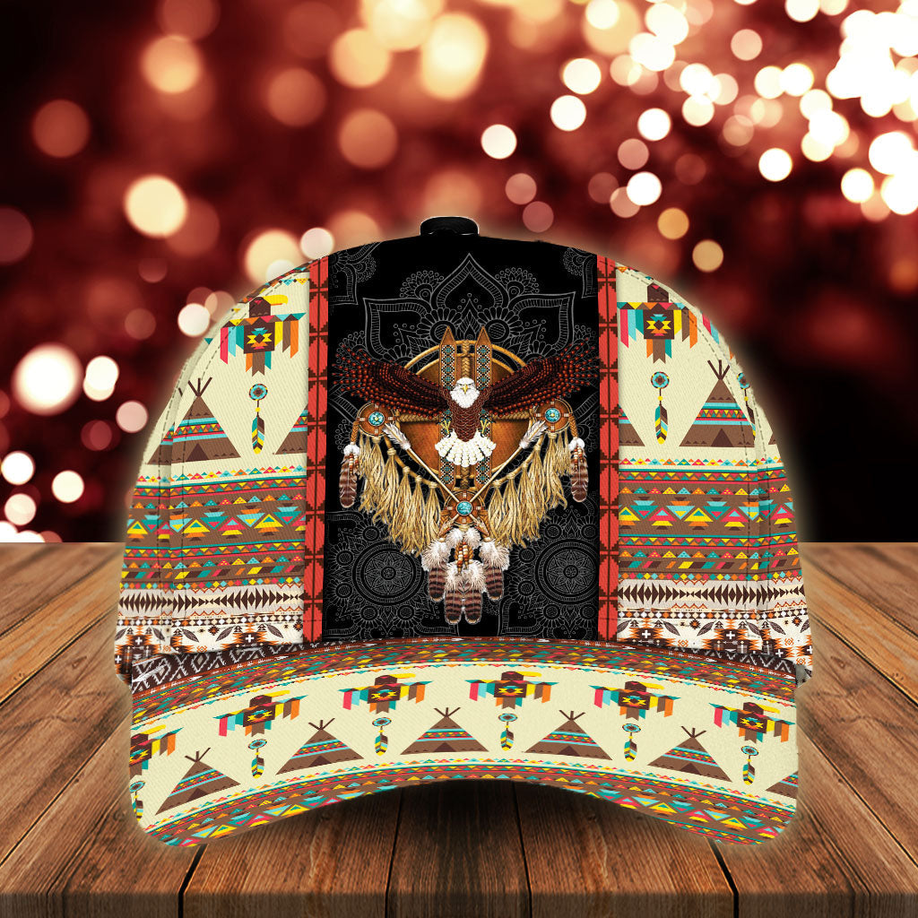 WelcomeNative Native American Cap, 3D Cap , All Over Print Cap