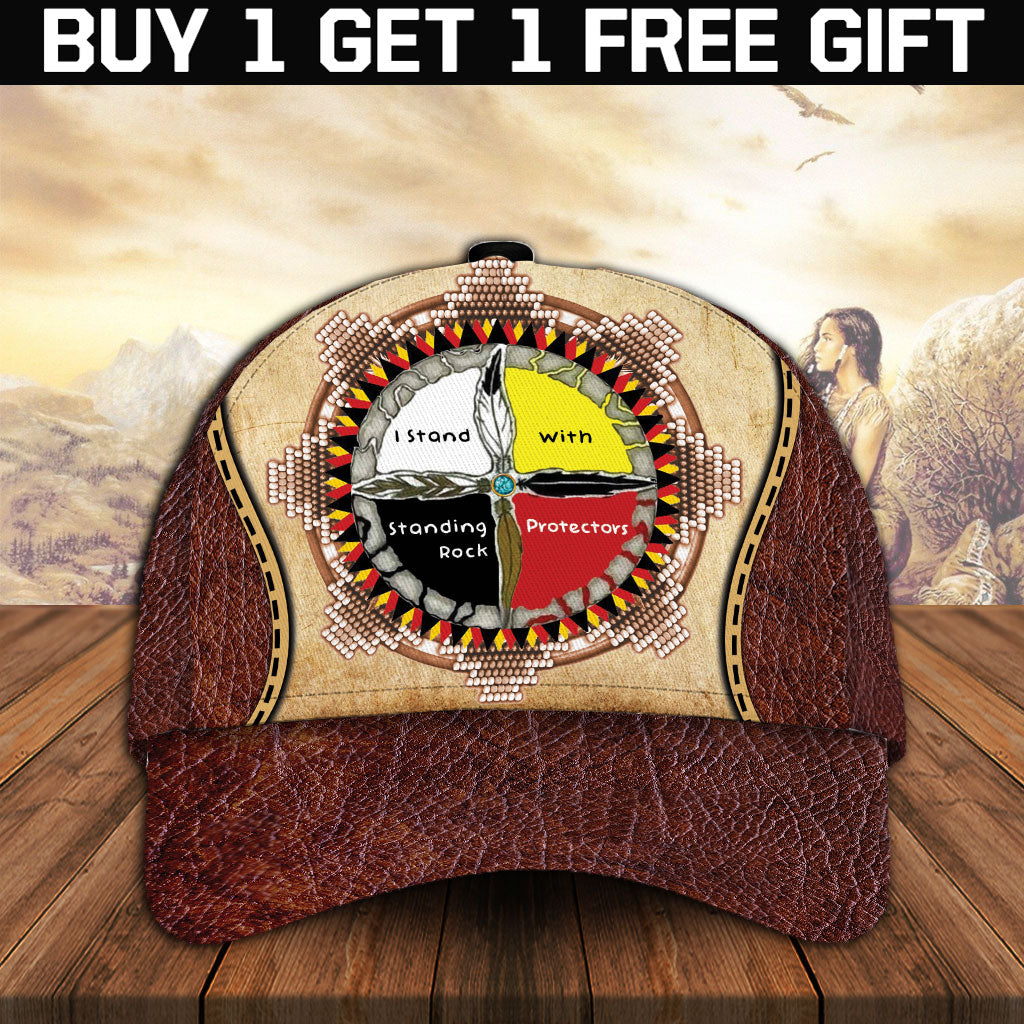WelcomeNative Native American Cap, 3D Cap , All Over Print Cap