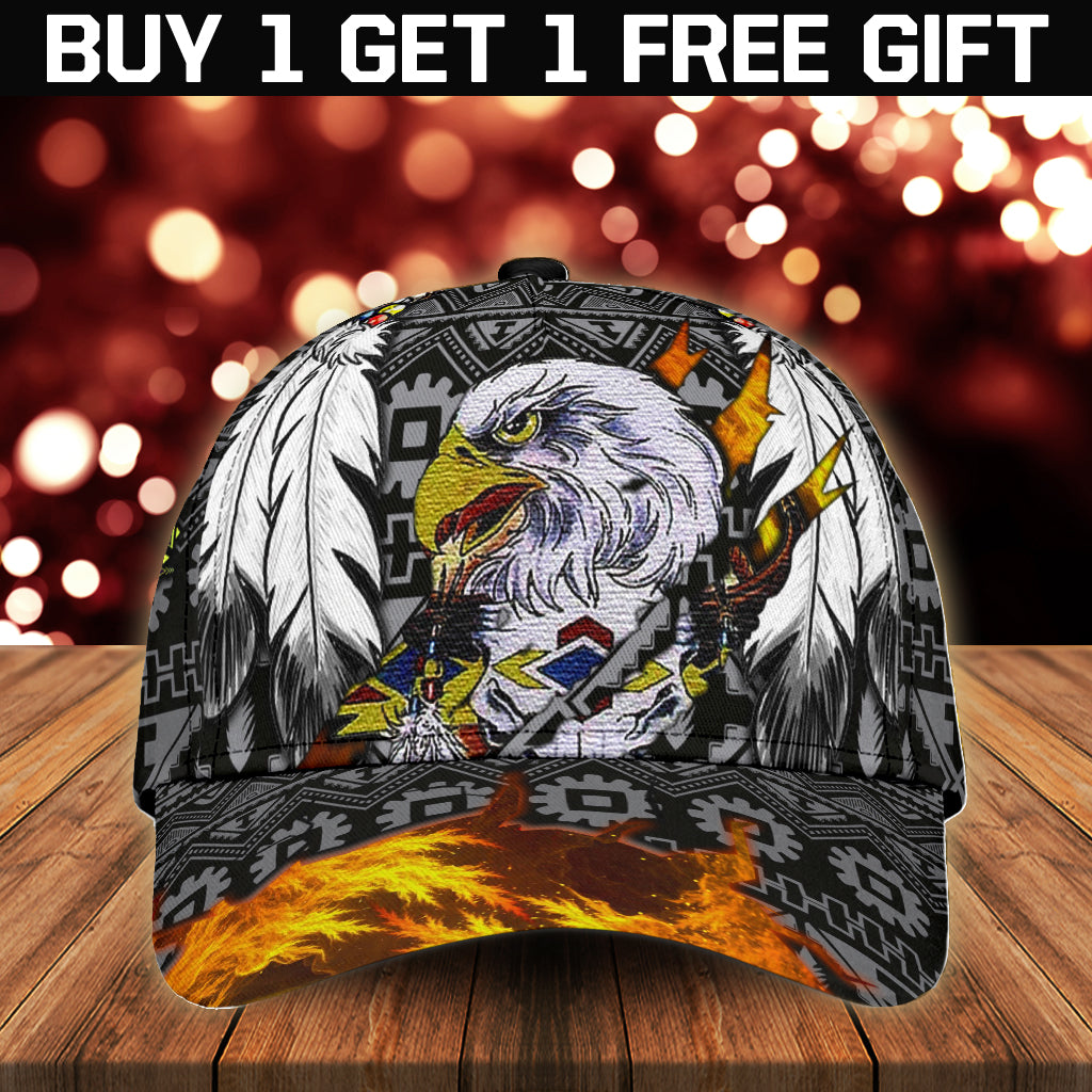 WelcomeNative Native American Cap, 3D Cap , All Over Print Cap