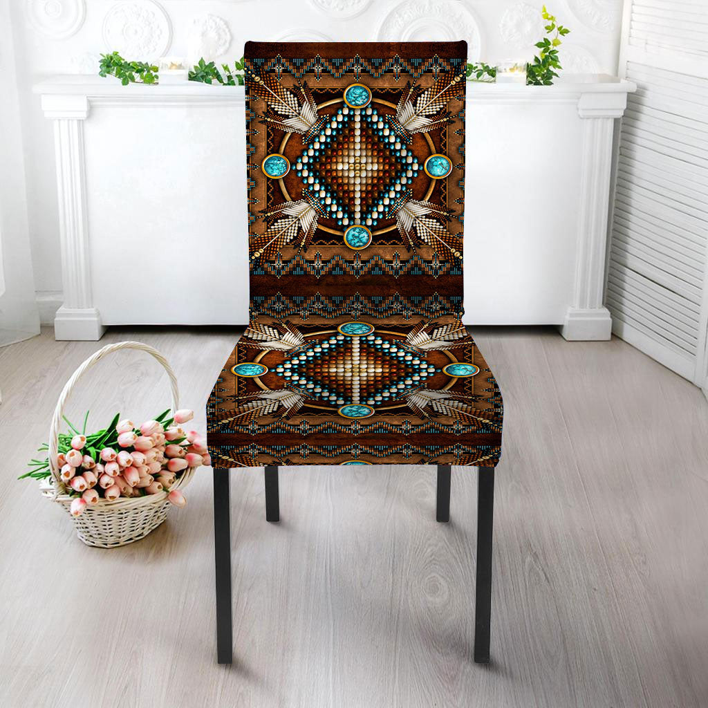 WelcomeNative Brown Arrow Design Native American Tablecloth, Chair cover, 3D Tablecloth, All Over Print