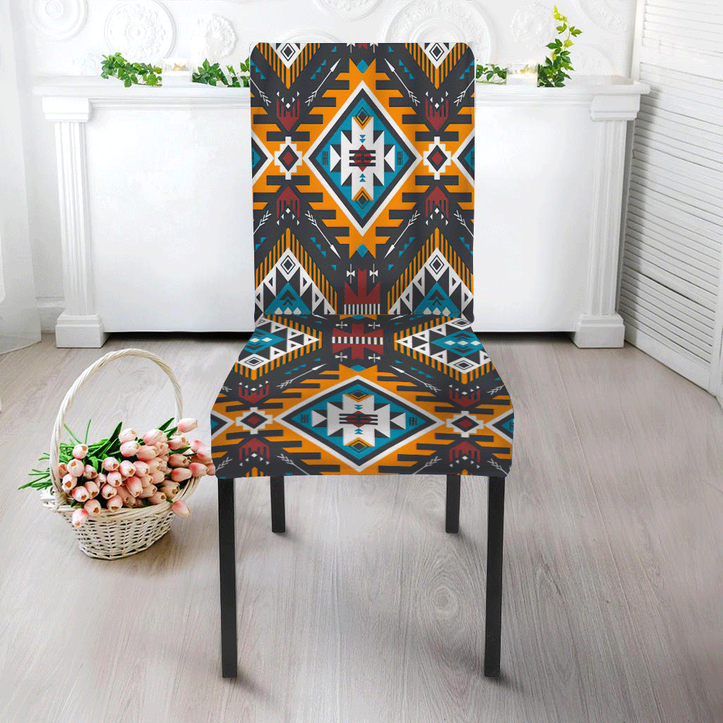 WelcomeNative Multi Pattern Tribe Design Native American Tablecloth, Chair cover, 3D Tablecloth, All Over Print