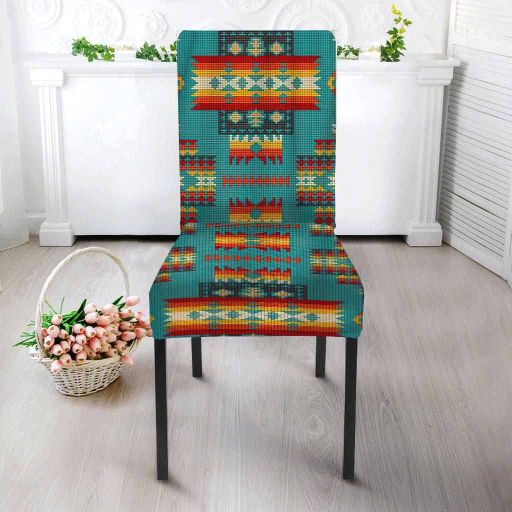 WelcomeNative Pattern Tribe Design Native American Tablecloth, Chair cover, 3D Tablecloth, All Over Print