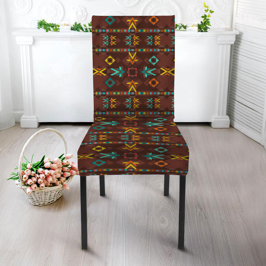 WelcomeNative Brown Pattern Design Native American Tablecloth, Chair cover, 3D Tablecloth, All Over Print