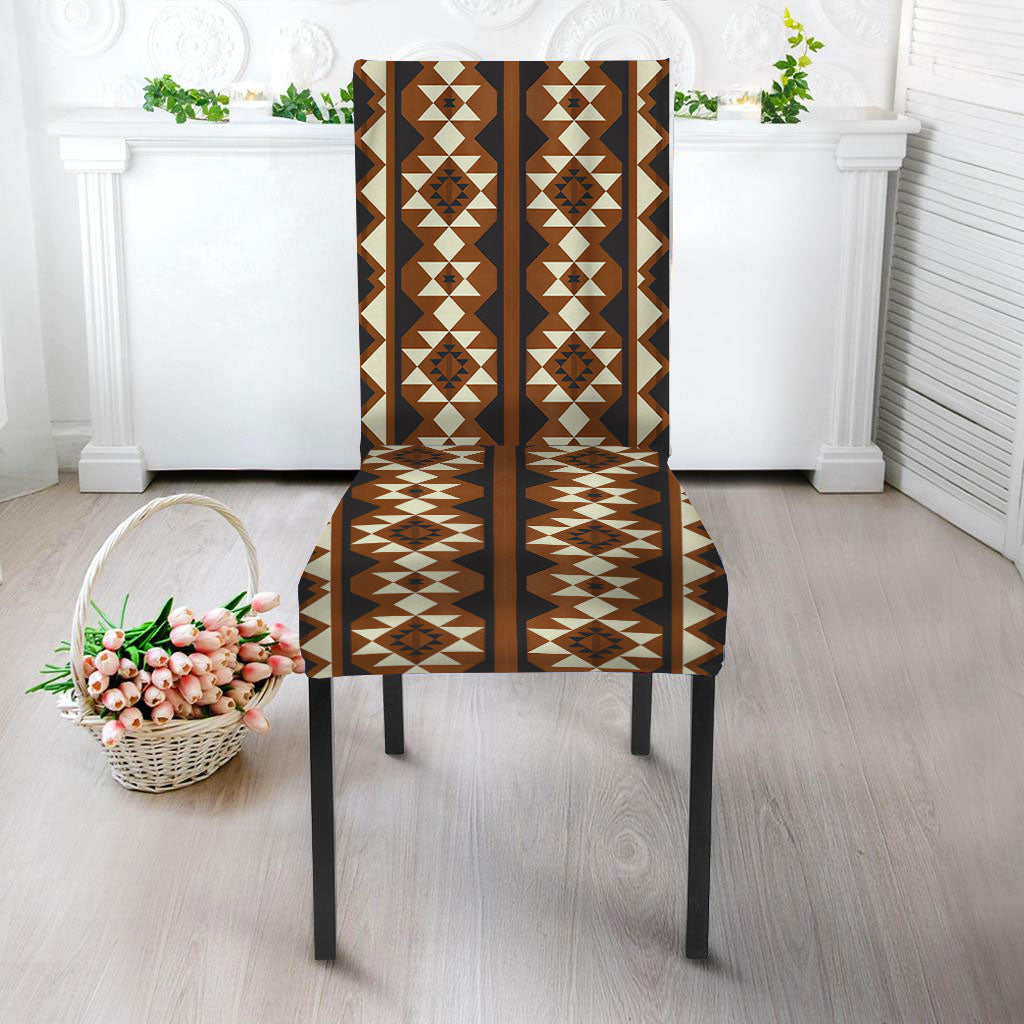 WelcomeNative Brown Pattern Culture Design Native American Tablecloth, Chair cover, 3D Tablecloth, All Over Print