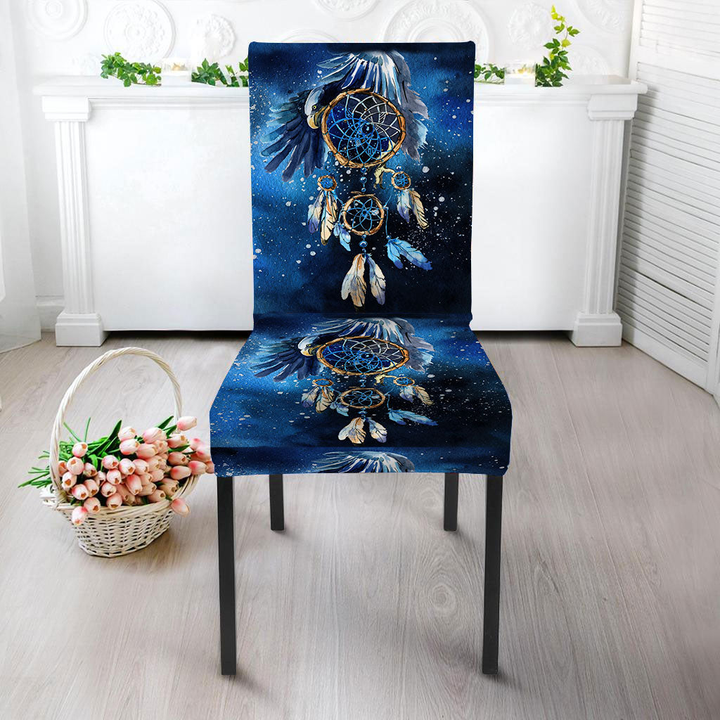 WelcomeNative Blue Dreamcatcher Pattern  Design Native American Tablecloth , Chair cover, 3D Tablecloth, All Over Print