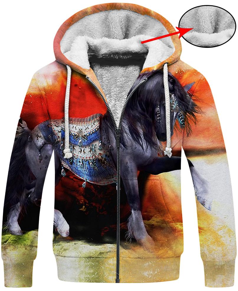 WelcomeNative Native Horse 3D Hoodie, All Over Print Hoodie, Native American