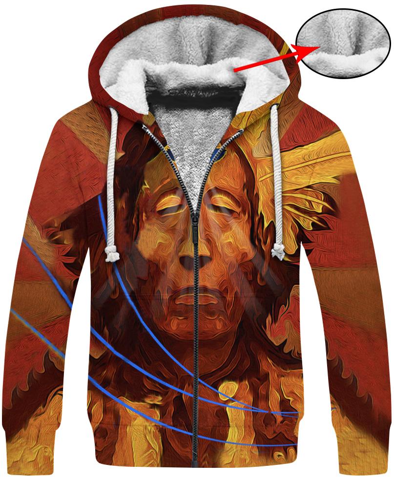 WelcomeNative Native Face 3D Hoodie, All Over Print Hoodie, Native American