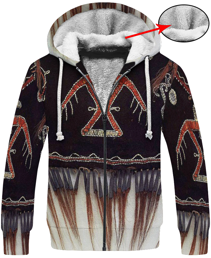WelcomeNative Black Pattern 3D Hoodie, All Over Print Hoodie, Native American