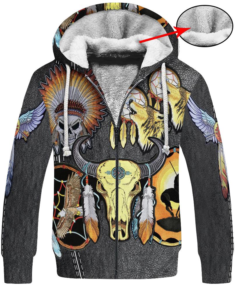 WelcomeNative Native Buffalo 3D Hoodie, All Over Print Hoodie, Native American