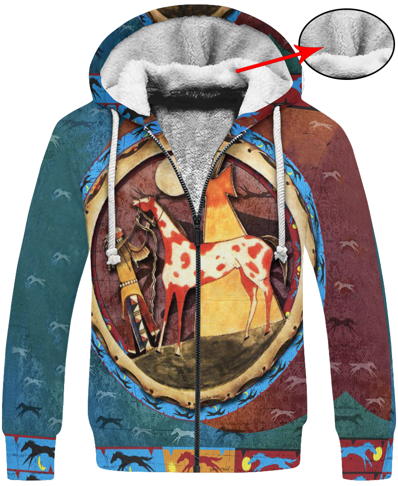 WelcomeNative Horse Native 3D Hoodie, All Over Print Hoodie, Native American