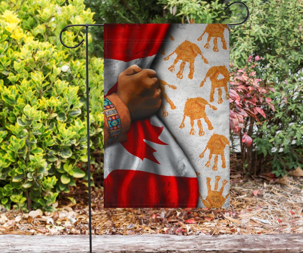 Orange Day Flag Inside Canadian Flag Every Child Matters Flag Garden Decor