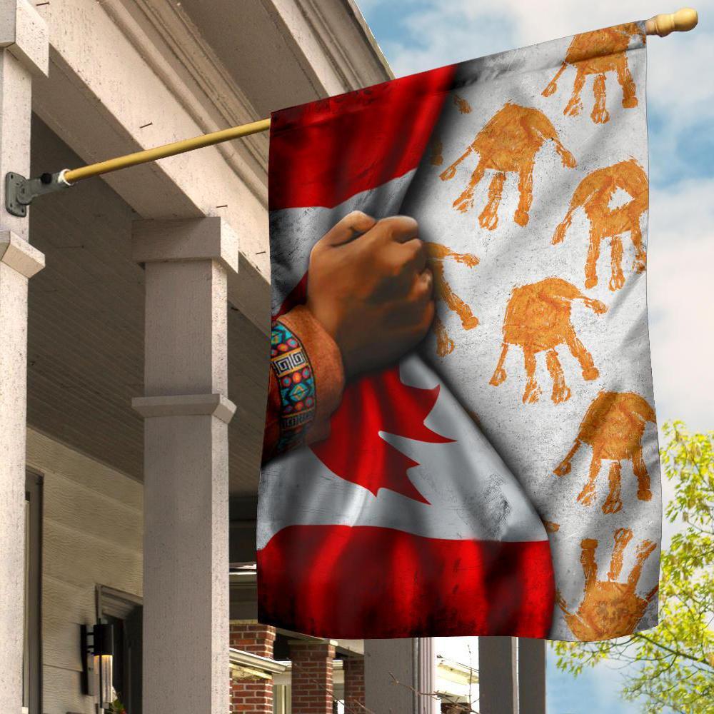Orange Day Flag Inside Canadian Flag Every Child Matters Flag Garden Decor