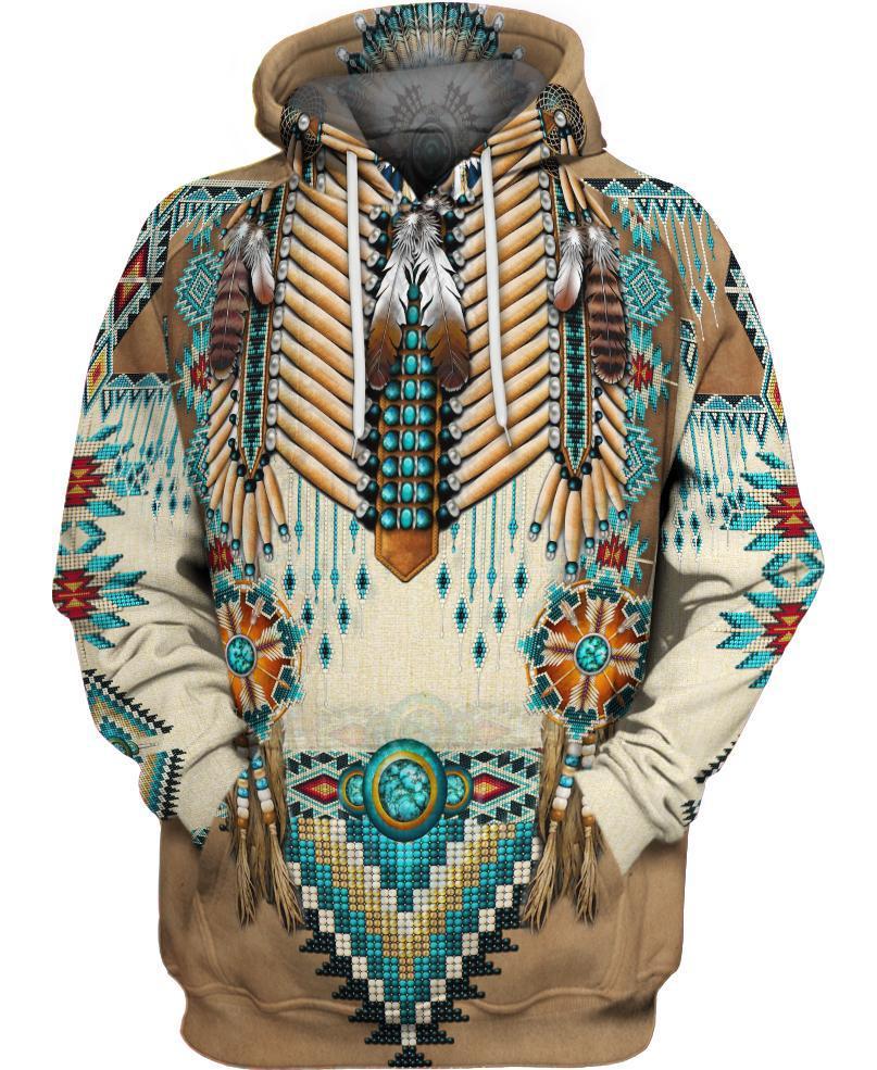 WelcomeNative Native Pattern Beautiful  3D Hoodie, All Over Print Hoodie, Native American