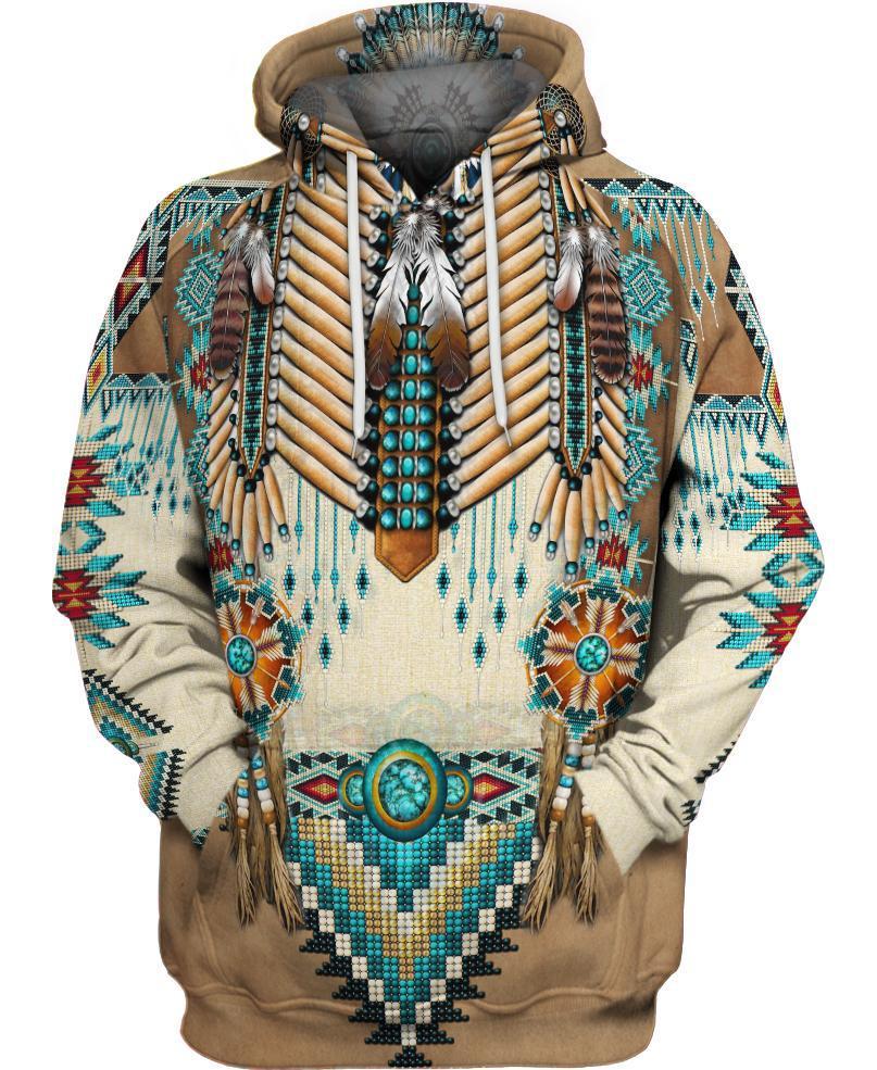 WelcomeNative Native Pattern Beautiful Hoodie, All Over Print Hoodie, Native American